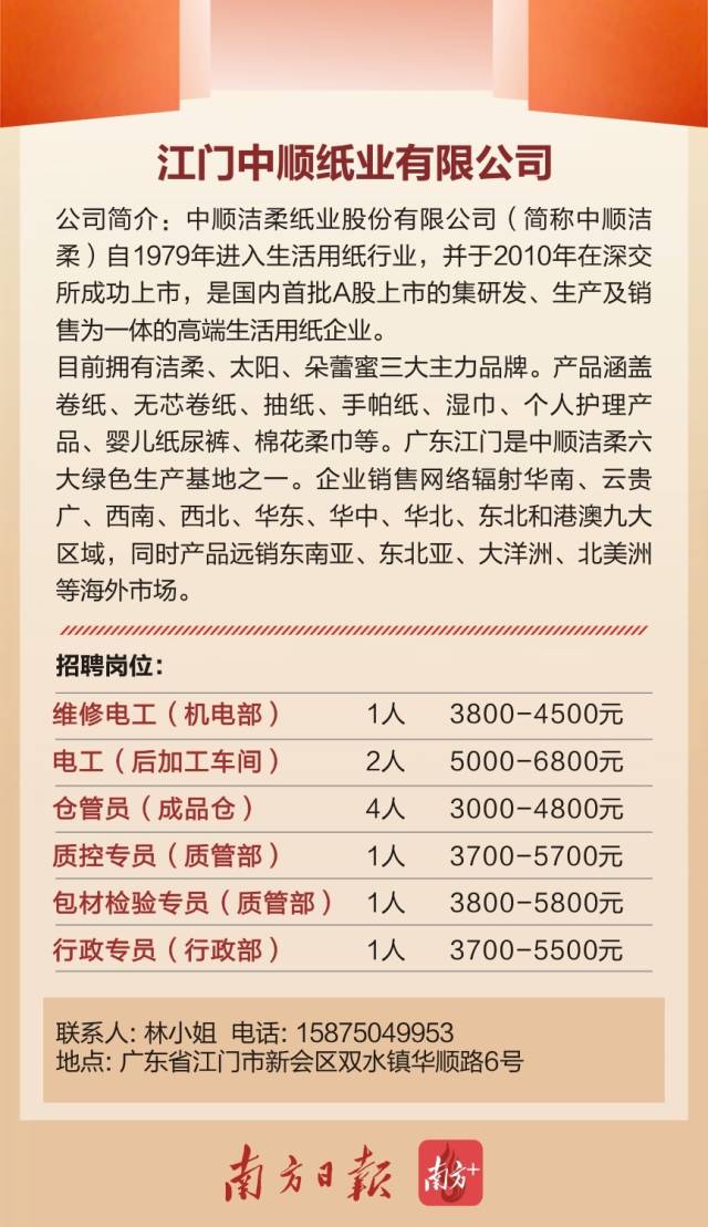 纸坊最新招聘信息汇总